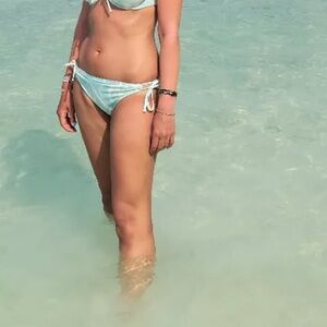 Hollister Mint Green Tie-Side Bikini Bottom